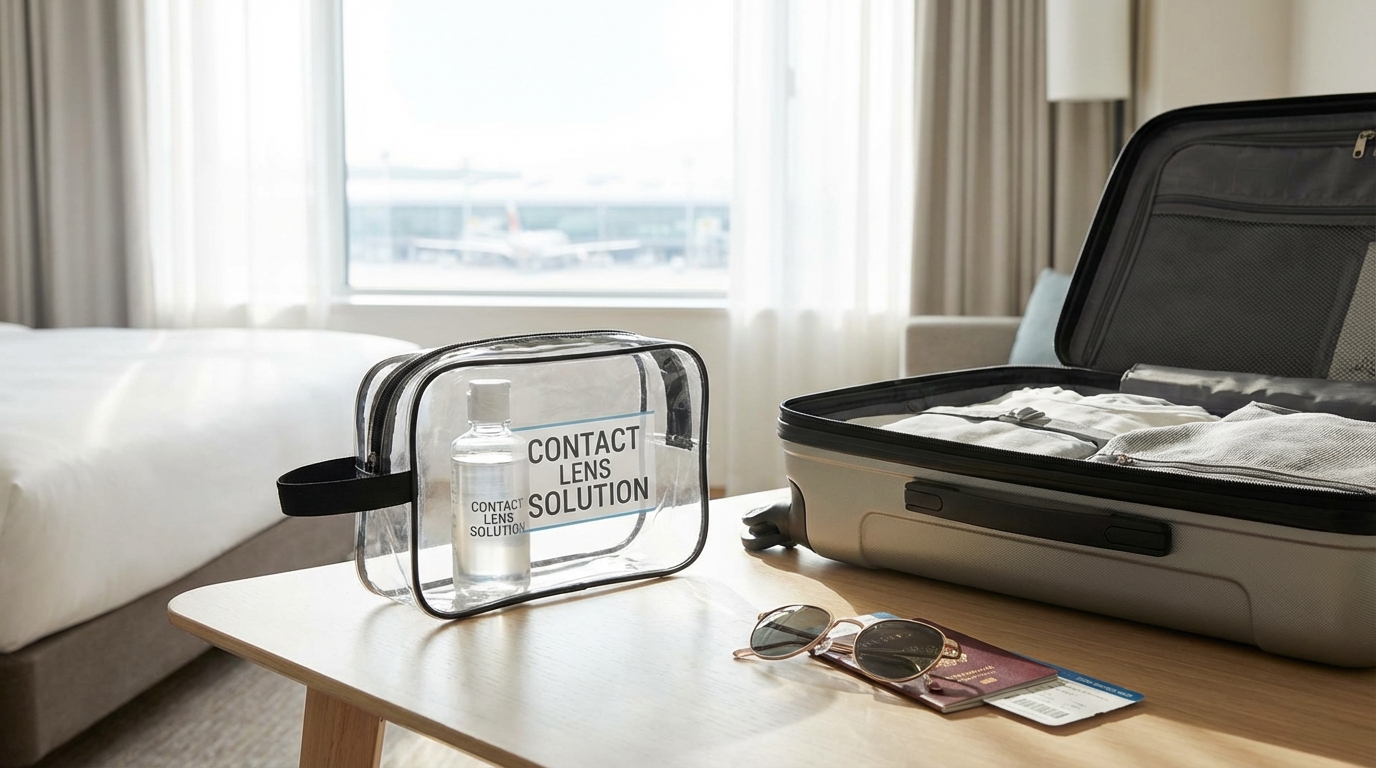 Can You Bring Contact Lens Solution on a Plane?