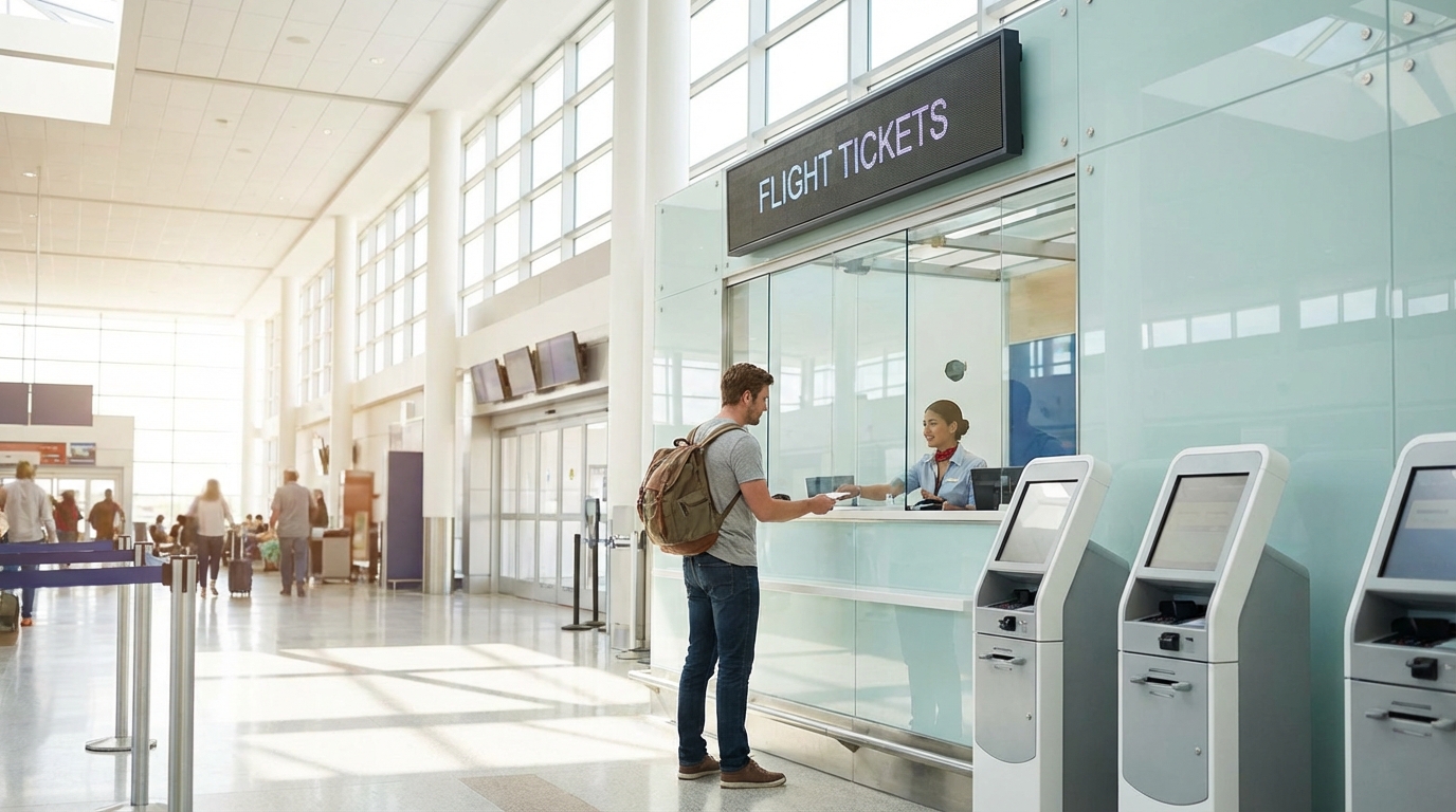 Can You Purchase Airline Tickets At The Airport?