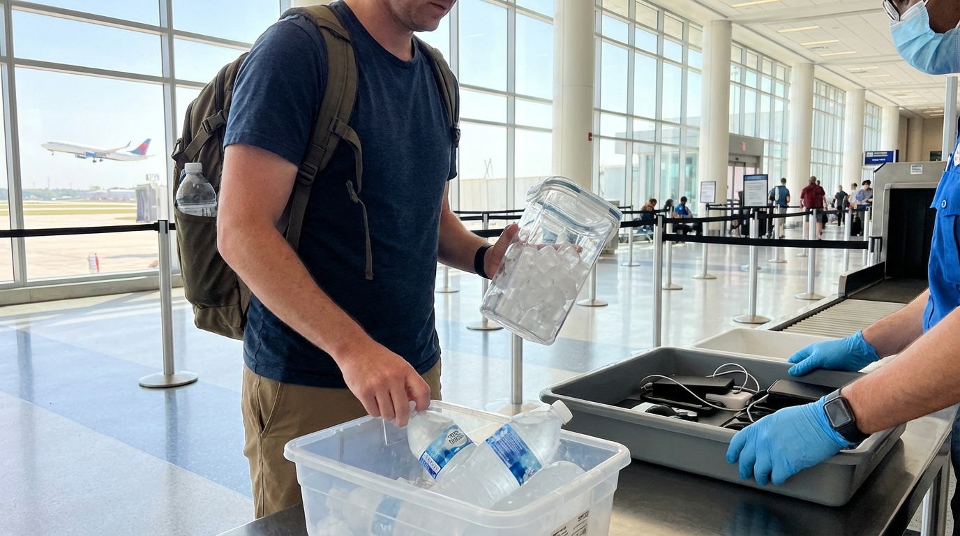 Can You Bring Frozen Water Through Airport Security?