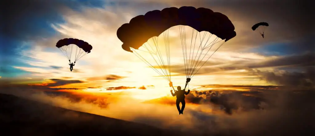 Skydiving At Sunset. How Much Is It To Jump Out Of A Plane?
